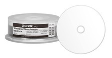 Ritek Pro 25GB BD-R Archival Grade Printable Discs Water Resistant 4X Speed picture
