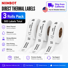 3PK NIIMBOT Thermal Label Maker Tape 15x30mm (0.59