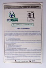 Microsoft Windows 95 for Installation with Opti-Green monitor - Version 3.808 picture