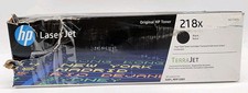 Genuine HP 218X W2180X Black High Yield TerraJet Toner Cartridge New Damaged Box picture