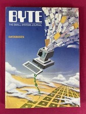 Oct 1984 BYTE MAGAZINE v9 #11 - DATABASES - Classic ROBERT TINNEY Cover VF- picture