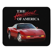 Retro 1990 Chevy vette C4 Heartbeat of America Mouse pad picture