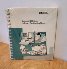 HEWLETT PACKARD  LaserJet III Software Application Notes   NEW SEALED  Edition 1 picture