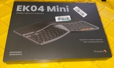 ProtoArc EK04 Mini Compact Wireless Ergonomic Keyboard - Space Gray New picture