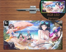 RGB LED Large Mouse Pad Zenless Zone Zero ZZZ Jane Doe Gaming Mat Mousepad picture