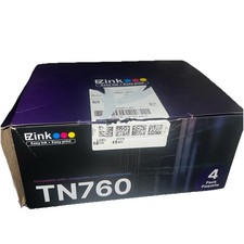 E-Z Ink TN760 4-Pack Black Ink Toner Cartridge for Brother Printers picture