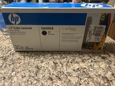 Genuine HP Q6000A Black Toner Cartridge LaserJet 1600,2600,2605 NEW SEALED picture