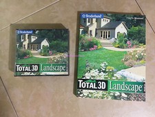 Broderbund Total 3D Landscape Deluxe 3.0 WITH 180 PAGE USER MANUAL 5CD WIN 95/98 picture