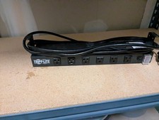 Tripp Lite RS-1215-RA 1U Rackmount Power Strip 12 Outlet 120V 15A PDU 15ft Cord picture