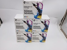 LOT OF (5) SETS HIIPOO SUBLIMATION INK FOR SAWGRASS VIRTUOSO SG500 SG1000 CMYK picture