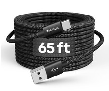 Extra Long USB C Cable, 65ft / 20M, to C Power 65ft, Black picture