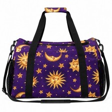 VTG Inspired 90’s Celestial Sun Moon Luggage Duffle bag Whimsigoth decor Y2K picture