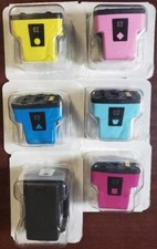 Set 6 NEW Genuine SEALED HP 02XL Hi Yld Inkjet Cartridges K C M Y LC LM NO BOXES picture