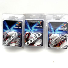NEW Lot (3)  Logisys Blue 5 (five) LED LAZER Light for Gaming Tower PC Mod picture
