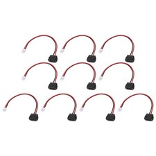 10Pack Type-C 2Pin Wire Black Square  USB-C Female Socket to PH2.0 picture