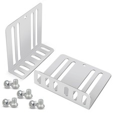 2PCS Car Double DIN Installation Kit Metal Stereo Mounting Brackets with... picture
