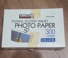 Kirkland Signature 4x6 Professional  Glossy Inkjet Photo Paper Read Description  picture