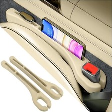 SSNNUU 2PCS Car Seat Gap Filler Organizer with Phone HolderUpgrade Version Ca... picture