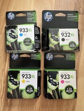 Genuine HP 932XL Black + 933XL Color Ink Cartridges (Expired 2015-2016) - New picture