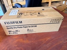 1 case (2 Rolls) Fujifilm 4” x 213ft Lustre Photo Paper DX100 DE100 - GLOSSY picture