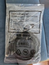 Monoprice 550MHz Category 6 Patch Cord (UTP) 3ft new in package  picture
