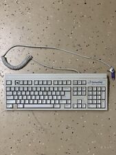 ⌨️Vintage 1980s Packard Bell Clicky Mechanical Keyboard White - VTG Rare 120053 picture