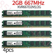 For Kingston 8GB 4x 2GB PC2-5300U DDR2 667Mhz 1.8V KVR667D2N5/2G Desktop RAM ZT picture