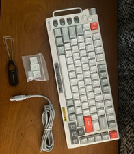 Nuphy Field75 HE V2 Magnetic Switch Gaming Keyboard White/Gray - High Profile picture