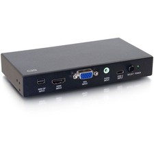 C2G 4K HDMI Adapter Switch - Mini DisplayPort, USB-C, VGA+3.5mm picture