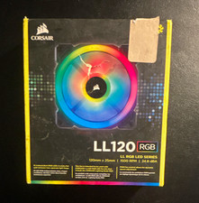 Corsair LL120 RGB 120mm Black Case Fan 1500RPM 4-Pin Hydraulic 43.25CFM picture