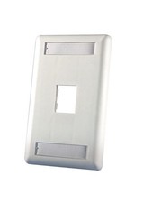 [4 PACK]  Legrand Ortronics OR-40300549-88 Faceplate, TracJack, 1-hole White New picture