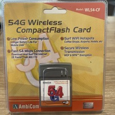 AmbiCom WL54-CF 802.11g 54Mbps Wireless Wifi LAN CompactFlash Card picture