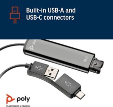 Poly DA75 USB-A/USB-C digital adapter New in Box picture