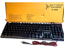Skytech Gaming K-1000 Wired USB RGB Backlit Anti-Ghosting Keyboard Black picture