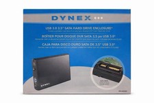 Dynex USB 3.0 3.5” SATA Hard Drive Enclosure NEW Unopened Desktop HDD Case picture