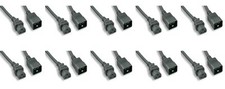 Heavy Duty 12 Awg C20 C21 Universal Jumper Power Cord Black 10FT 3M 10 Pack NEMA picture