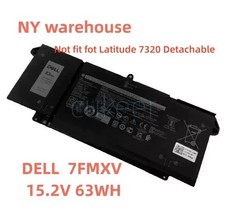 Genuine 7FMXV 9JM71 Battery For Latitude 5320 7420 7520 Series TN2GY 4M1JN 1PP63 picture