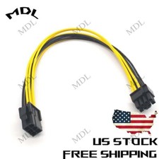 6-pin to 8-pin (6+2) PCI Express Power Converter Cable GPU Video Card PCIE 18AWG picture