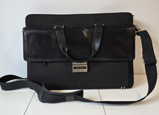 Victorinox Expandable Large Business Briefcase Laptop Case Leather/Canvas picture