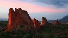Landscape sunset sunlight nature mountains Custom Gaming Mat Desk picture