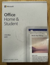 Microsoft Office Home Student 2019 ONE Device Key Windows PC Mac Sealed New picture