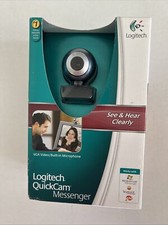 NOS 2007 Logitech QuickCam Messenger Computer Laptop Webcam SHELF WEAR BOX picture