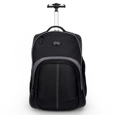 Targus 16 Inch Black Compact Rolling Laptop Backpack for Work and Travel picture