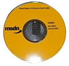 AUTHENTIC NEW RARE Microsoft Visual Studio 6.0 Service Pack 4 picture