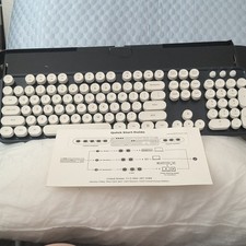 ProtoArc MECH K300 Mechanical Keyboard Wired/Wireless Bluetooth Black White QWE… picture