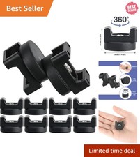 10-Pack Black Magnetic Zip Tie Mounts - Efficient Wire Management Solution picture
