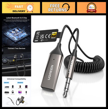 Bluetooth 6.0 Car Adapter with LDAC, 3.5mm Aux, Built-in Mic, Hands-Free Calls picture