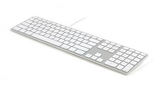 MATIAS WIRED ALUMINUM KEYBOARD WITH NUMERIC KEYPAD FOR MAC - SILVER picture