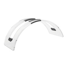 Clear Acrylic Vertical Laptop Stand Space Saving Tabletop V1 picture