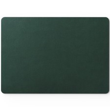 Leather Desk Blotter Pad 17 x 12 Inches, Flat, Non-Slip, Waterproof, Green picture